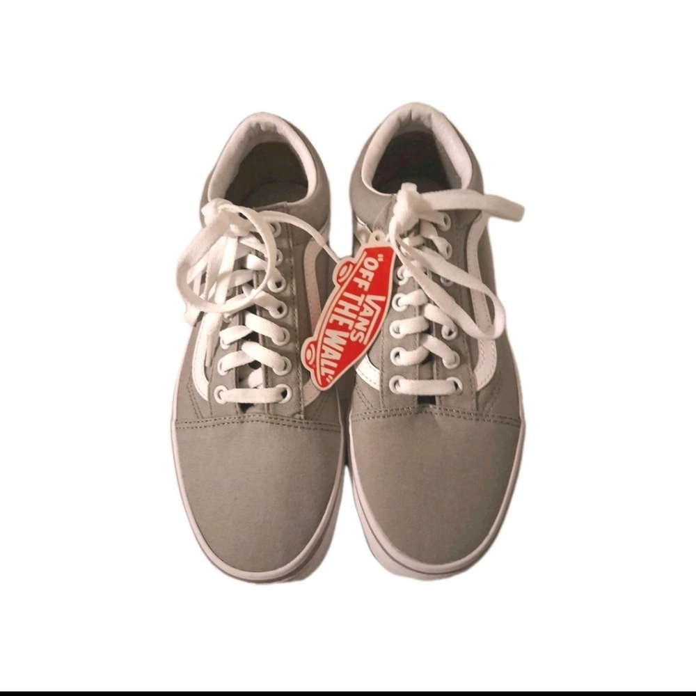 Vans Gray and White Sneakers